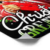 Make Christmas Great Again Xmas Funny Santa Trump  ポスター (角)