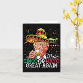 Make Cinco De Mayo 素晴らし Again T Shirt Trump Sombr カード (黄色い花)