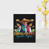 Make Cinco De Mayo Again 素晴らし Trumpおもしろい Fiesta カード (黄色い花)