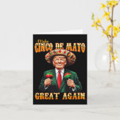 Make Cinco De Mayo Again 素晴らし Trumpおもしろい Fiesta カード (黄色い花)