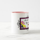 "Make Diva Time" /呼吸リラックス再気2トーン ツートーンマグカップ (中央)