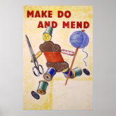 Make Do And Mend poster, 1939-1945 ポスター (正面)