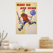 Make Do And Mend poster, 1939-1945 ポスター (キッチン)