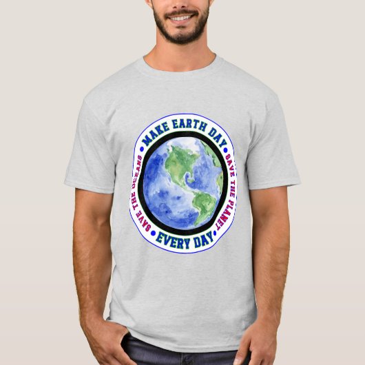 Make Earth Day Every DayクラシックTシャツ Tシャツ (正面)