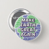 MAKE EARTH GREAT AGAIN 缶バッジ (正面&裏面)