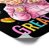 Make Easter Great Again Funny Trump Bunny Spring H ポスター (角)