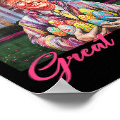 Make Easter Great Again Funny Trump Bunny Spring H ポスター (角)