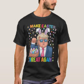 Make Easter Great Again Funny Trump Bunny Spring H Tシャツ (正面)