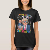 Make Easter Great Again Funny Trump Bunny Spring H Tシャツ (正面)