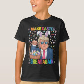 Make Easter Great Again Funny Trump Bunny Spring H Tシャツ (正面)