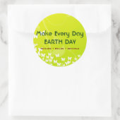 Make Every Day EARTH DAYスタンプ ラウンドシール (バッグ)