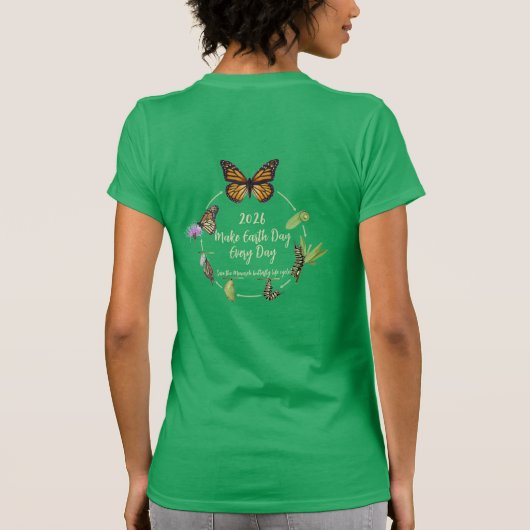 Make Every Day Earth Day 2026 Tシャツ (裏面)