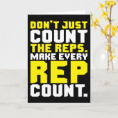 Make Every Rep Count -トレーニング カード (黄色い花)