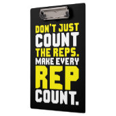 Make Every Rep Count -トレーニング クリップボード (左)
