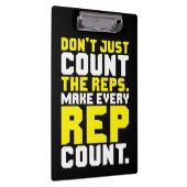 Make Every Rep Count -トレーニング クリップボード (右)