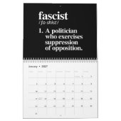 Make Fascists Afraid Again Calendar カレンダー (1月 2027)