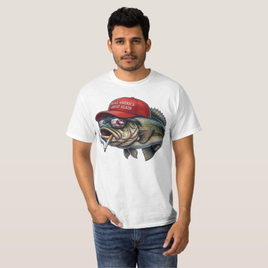 Make Fishing Great Again  Tシャツ (正面フル)