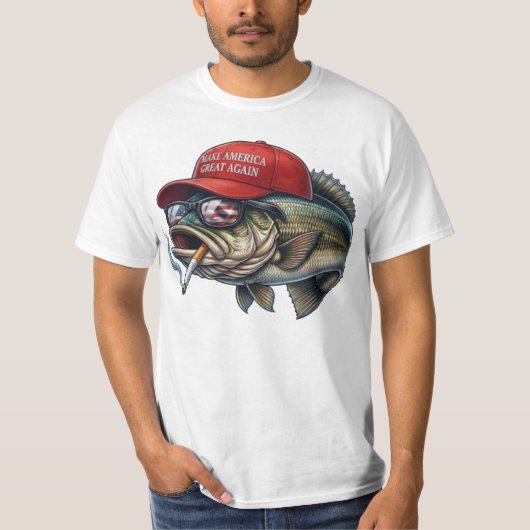 Make Fishing Great Again  Tシャツ (正面)
