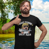 Make Fishing Great Again Trump Funny Fisherman Tシャツ
