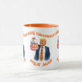 Make Halloween Great Again Donald Trump Funny マグカップ (中央)