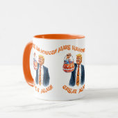 Make Halloween Great Again Donald Trump Funny マグカップ (正面左)