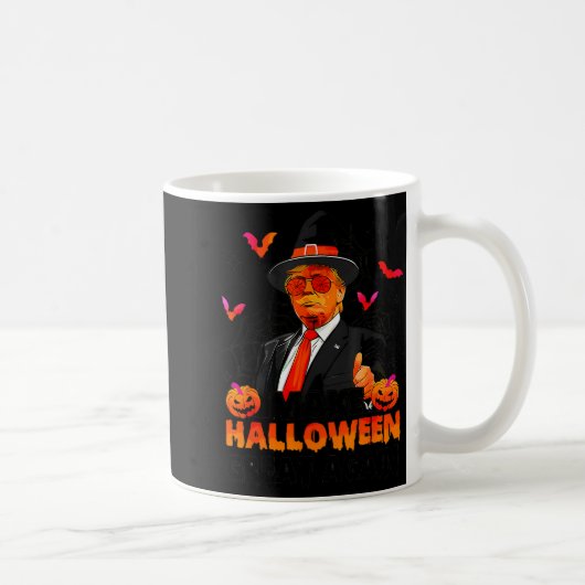 Make Halloween Great Again Funny Trump Soky Trick  コーヒーマグカップ (右)