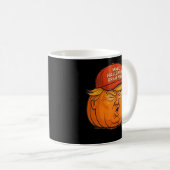 Make Halloween Great Again – Funny Trumpkin Slogan コーヒーマグカップ (正面右)