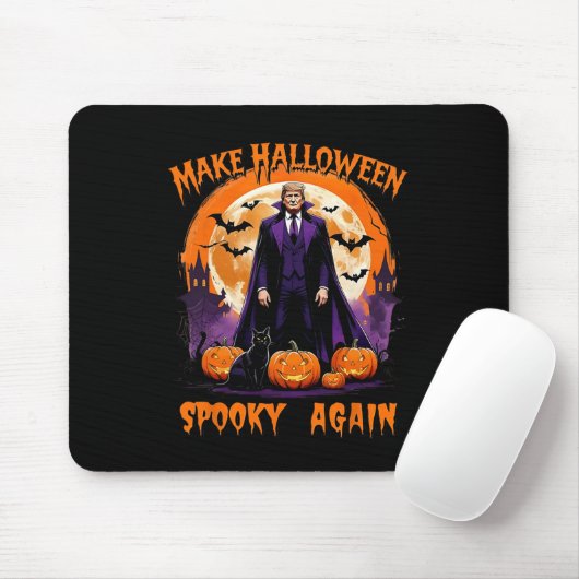 Make Halloween Spooky Again Funny Trump Halloween  マウスパッド (マウス)