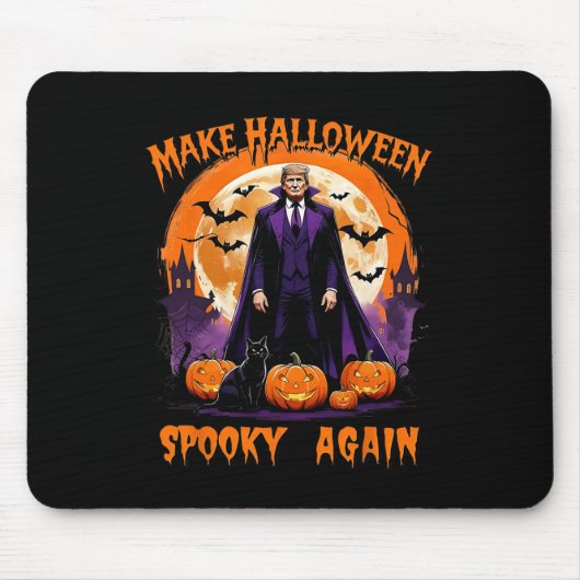 Make Halloween Spooky Again Funny Trump Halloween  マウスパッド (正面)