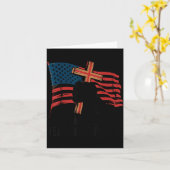 Make Heaven Crowded Christian Patriotic Cross Amer カード (黄色い花)