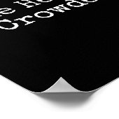 Make Heaven Crowded Cross - Minimalist Christian R ポスター (角)