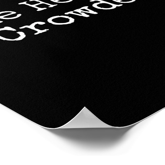 Make Heaven Crowded Cross - Minimalist Christian R ポスター (角)