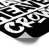 Make Heaven Crowded Cross - Minimalist Christian R ポスター (角)