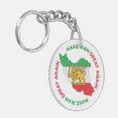 Make Iran Great Again Persian キーホルダー (正面左)