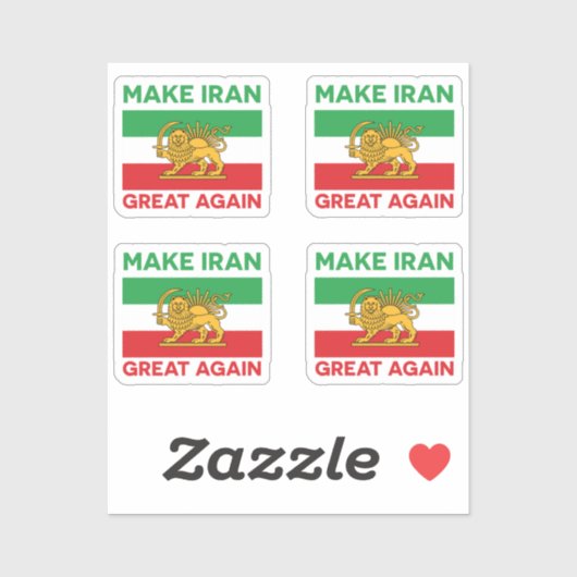 Make Iran Great Again Persian II シール (シート)
