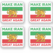 Make Iran Great Again Persian II シール (正面)