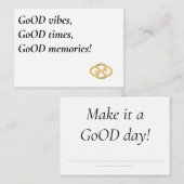 Make it a GoOD day! ノートカード (正面/裏面)