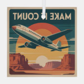 Make It Count ガラスオーナメント (裏面)