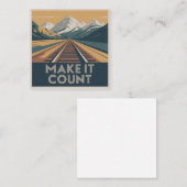 Make It Count スクエア名刺 (正面/裏面)