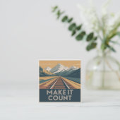 Make It Count スクエア名刺 (スタンド正面)