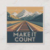 Make It Count スクエア名刺 (正面)