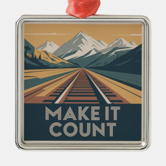 Make It Count メタルオーナメント (正面)