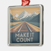 Make It Count メタルオーナメント (左)