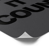 Make It Count Motivational  ポスター (角)