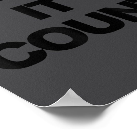 Make It Count Motivational  ポスター (角)