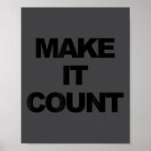 Make It Count Motivational  ポスター (正面)