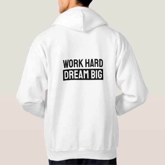 Make It Happen" Brushstroke Hoodie | Motivational パーカ (裏面)