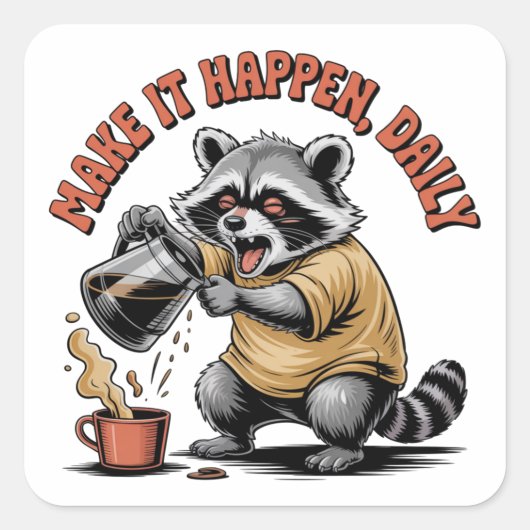 Make It Happen, Daily スクエアシール (正面)