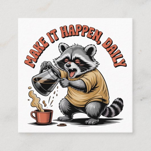 Make It Happen, Daily スクエア名刺 (正面)