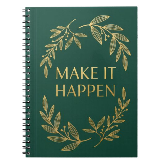 Make It Happen Journal ノートブック (正面)